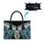 Aotearoa Korowai Motif Leather Bag Hei Manaia Poutama Maori Pattern - Polynesian Pride