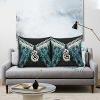 Aotearoa Korowai Motif Pillow Cover Hei Manaia Poutama Maori Pattern - Polynesian Pride