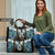 Aotearoa Korowai Motif Travel Bag Hei Manaia Poutama Maori Pattern - Polynesian Pride