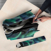 Aotearoa Korowai Motif Umbrella Hei Manaia Poutama Maori Pattern - Polynesian Pride