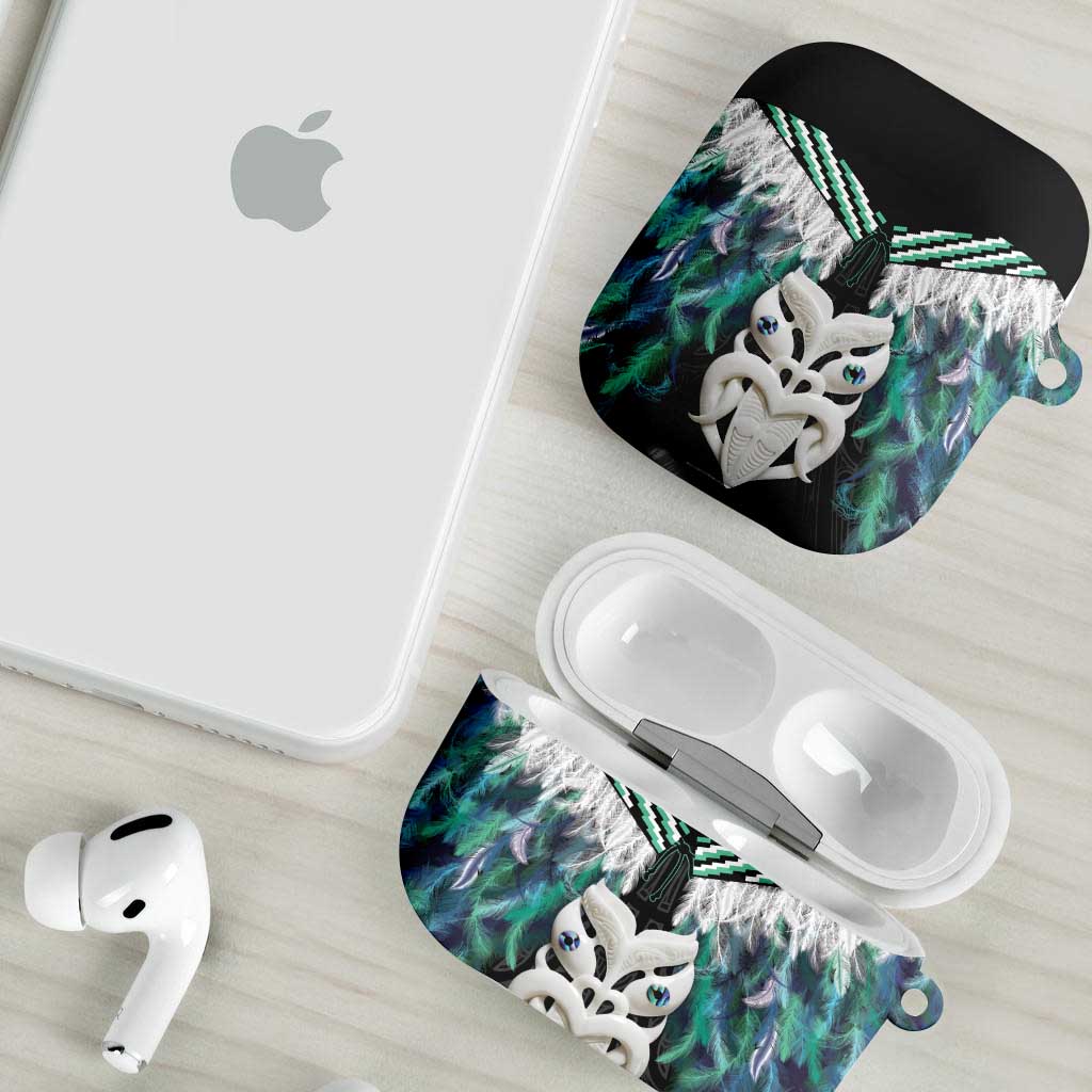 Aotearoa Korowai Motif AirPods Case Maori Wheku Poutama - Polynesian Pride