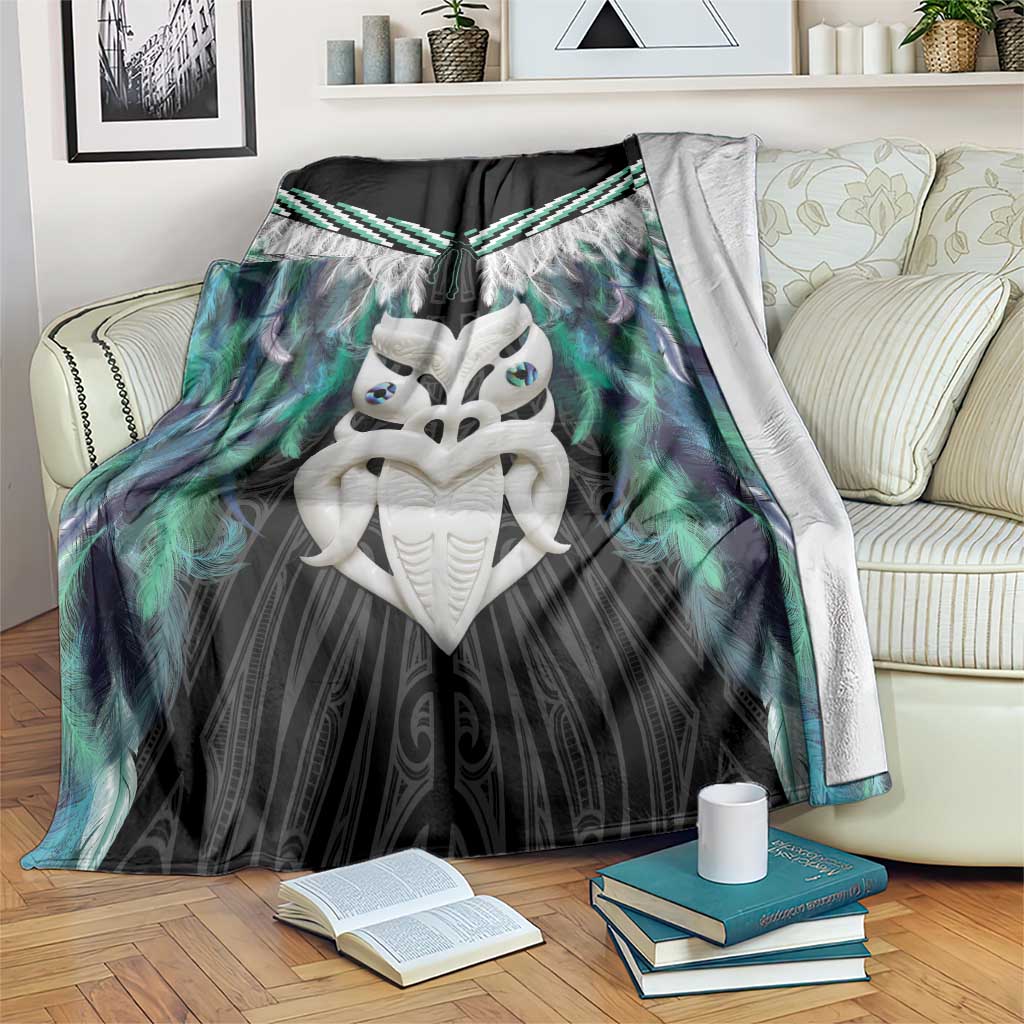 Aotearoa Korowai Motif Blanket Maori Wheku Poutama