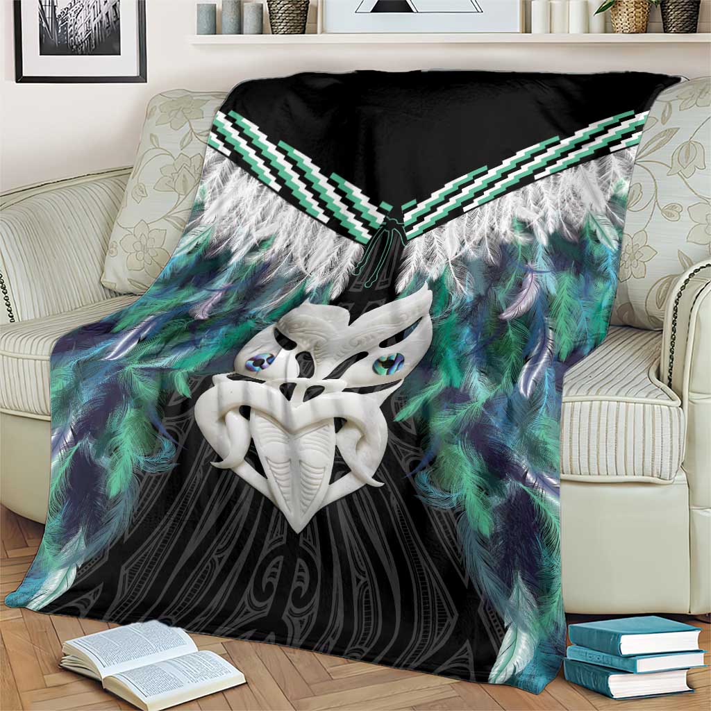Aotearoa Korowai Motif Blanket Maori Wheku Poutama