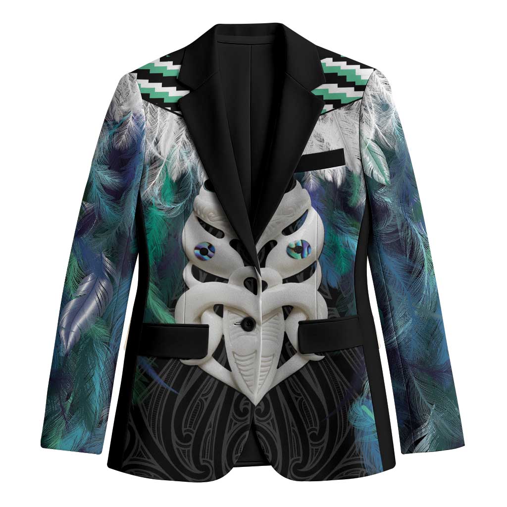 Aotearoa Korowai Motif Blazer Maori Wheku Poutama - Polynesian Pride