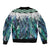 Aotearoa Korowai Motif Bomber Jacket Maori Wheku Poutama