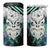 Aotearoa Korowai Motif 4 in 1 Can Cooler Tumbler Maori Wheku Poutama