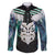 Aotearoa Korowai Motif Family Matching Mermaid Dress and Hawaiian Shirt Maori Wheku Poutama