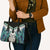 Aotearoa Korowai Motif Leather Bag Maori Wheku Poutama - Polynesian Pride