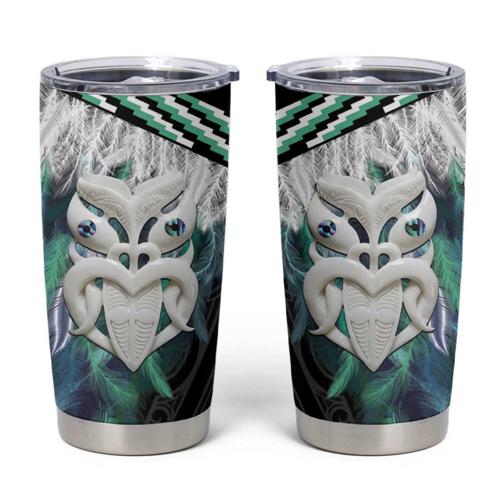 Aotearoa Korowai Motif Tumbler Cup Maori Wheku Poutama