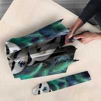 Aotearoa Korowai Motif Umbrella Maori Wheku Poutama - Polynesian Pride