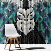 Aotearoa Korowai Motif Window Curtain Maori Wheku Poutama