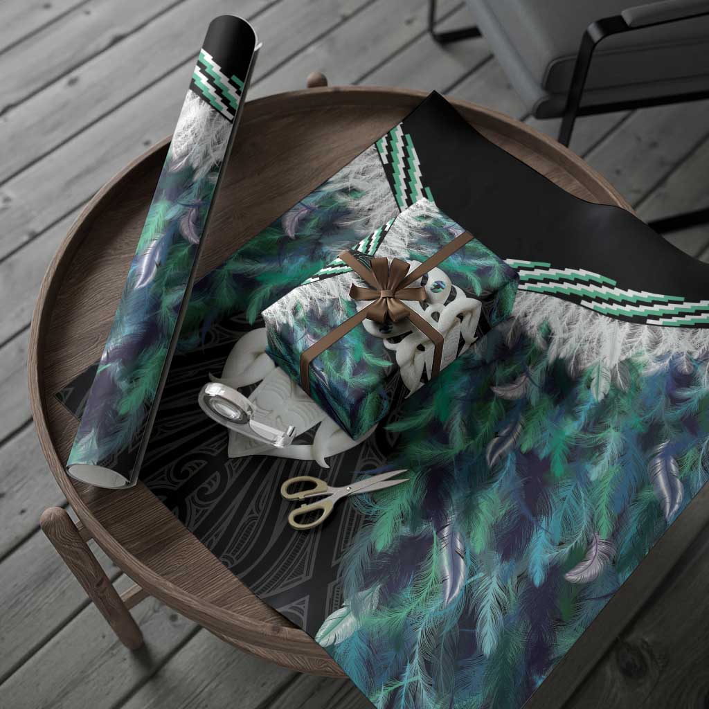 Aotearoa Korowai Motif Wrapping Paper Maori Wheku Poutama - Polynesian Pride