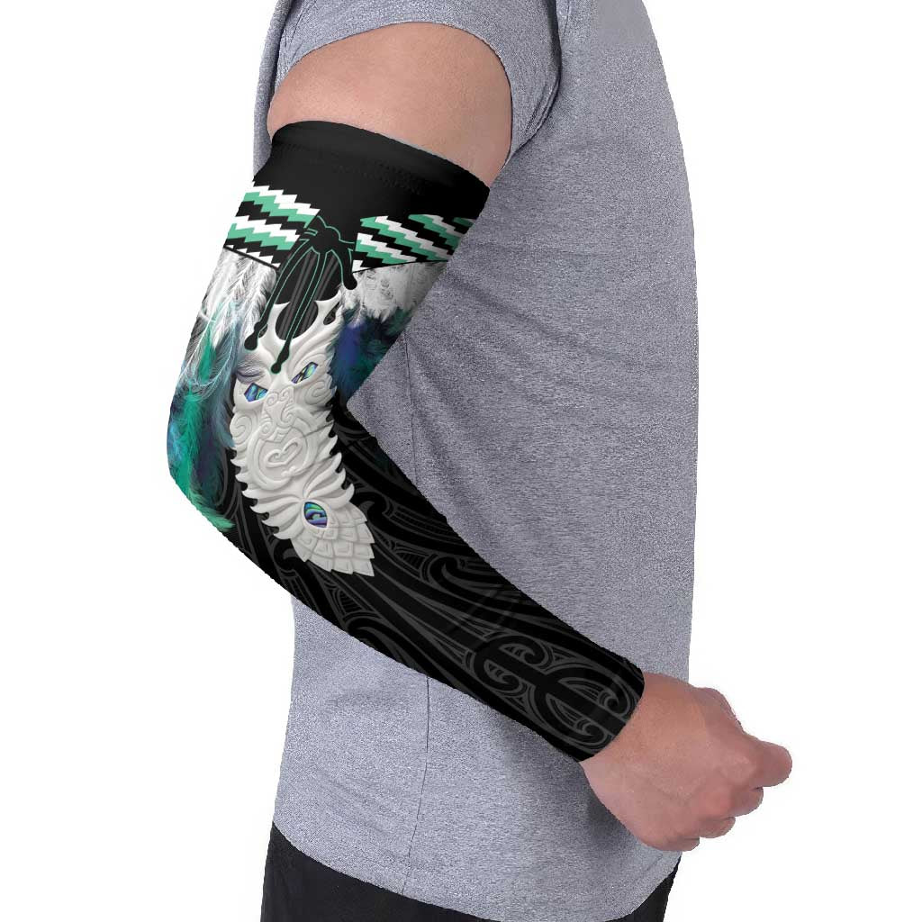 Aotearoa Korowai Motif Arm Sleeves Maori Tane Poutama - Polynesian Pride