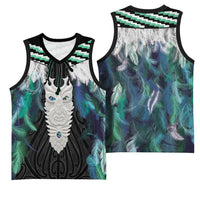 Aotearoa Korowai Motif Basketball Jersey Maori Tane Poutama - Polynesian Pride