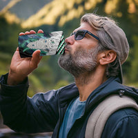 Aotearoa Korowai Motif 4 in 1 Can Cooler Tumbler Maori Tane Poutama