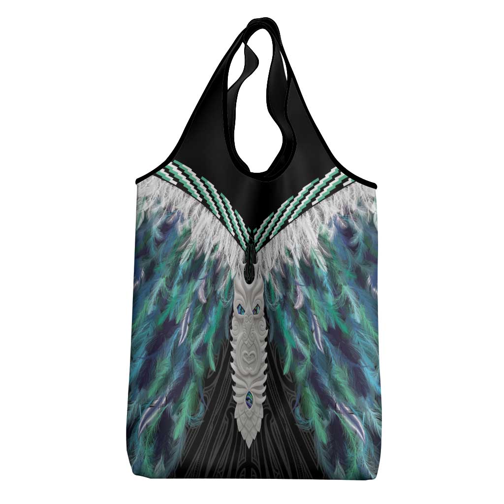 Aotearoa Korowai Motif Grocery Bag Maori Tane Poutama
