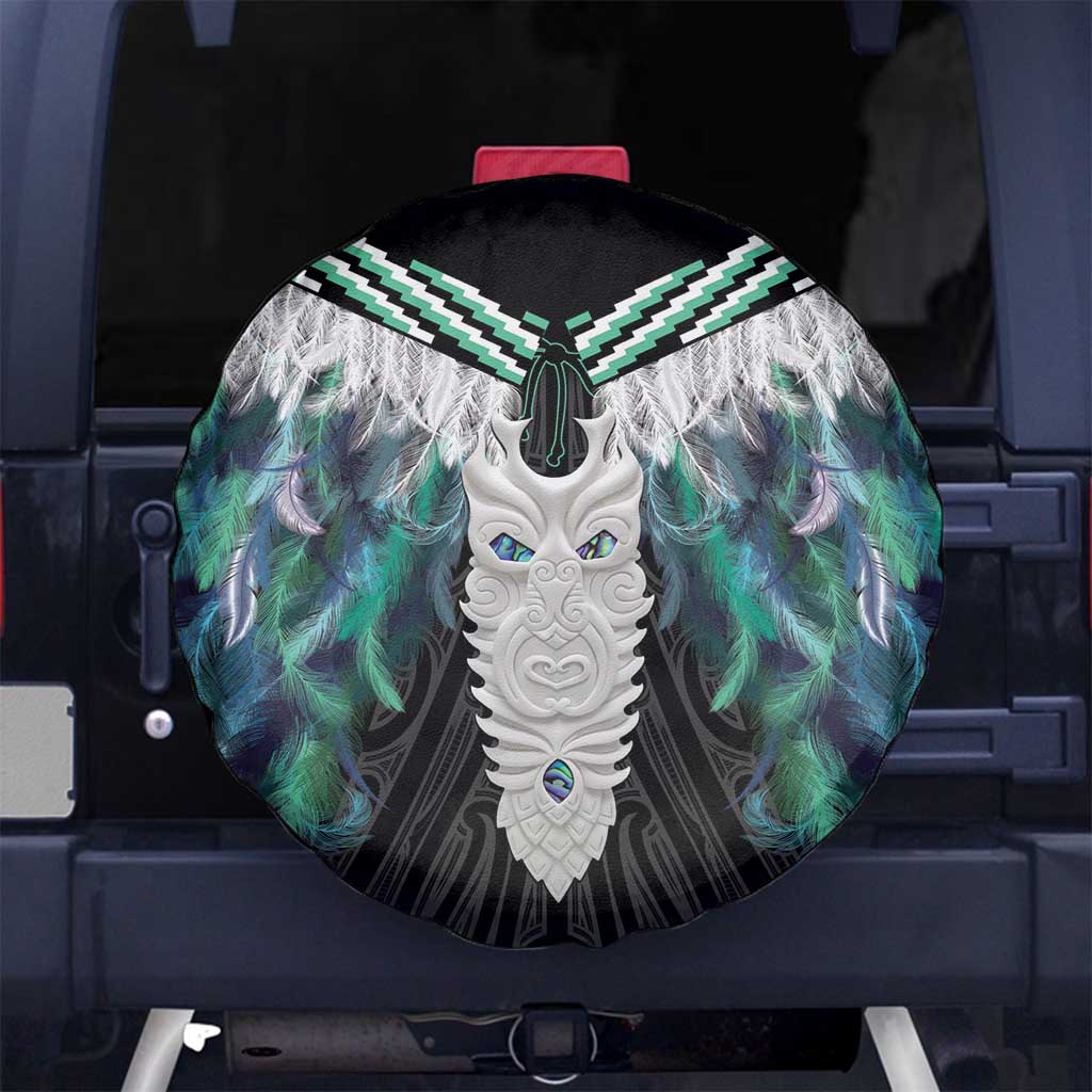 Aotearoa Korowai Motif Spare Tire Cover Maori Tane Poutama