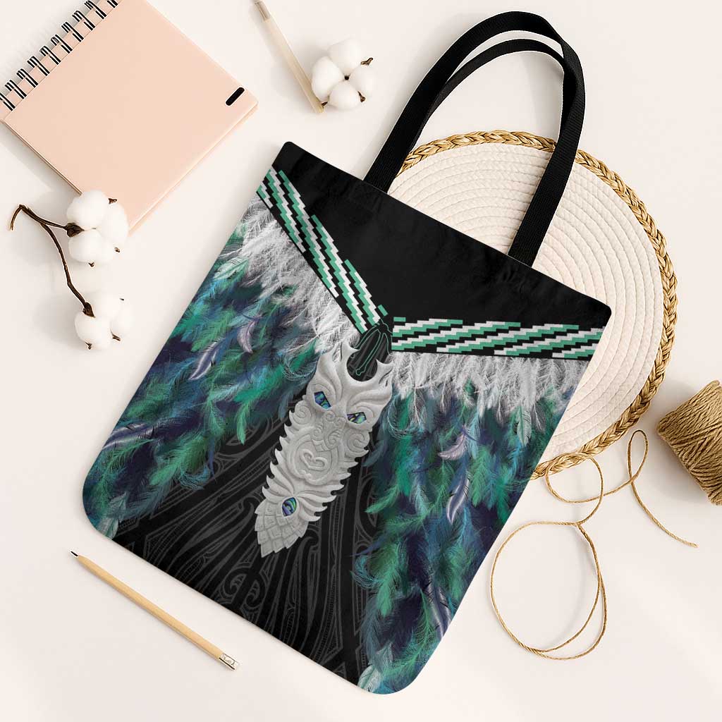 Aotearoa Korowai Motif Tote Bag Maori Tane Poutama - Polynesian Pride