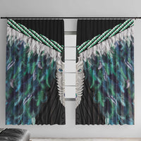 Aotearoa Korowai Motif Window Curtain Maori Tane Poutama