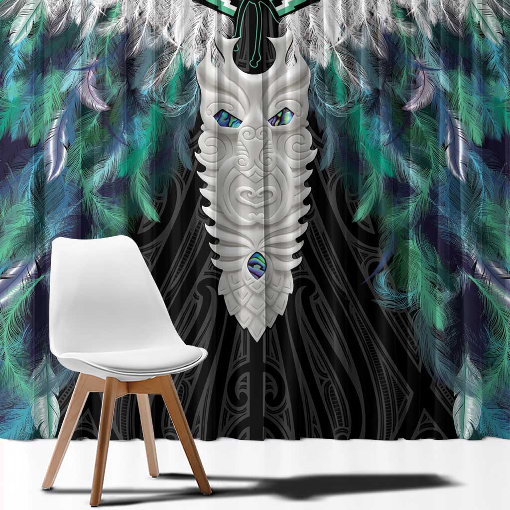 Aotearoa Korowai Motif Window Curtain Maori Tane Poutama