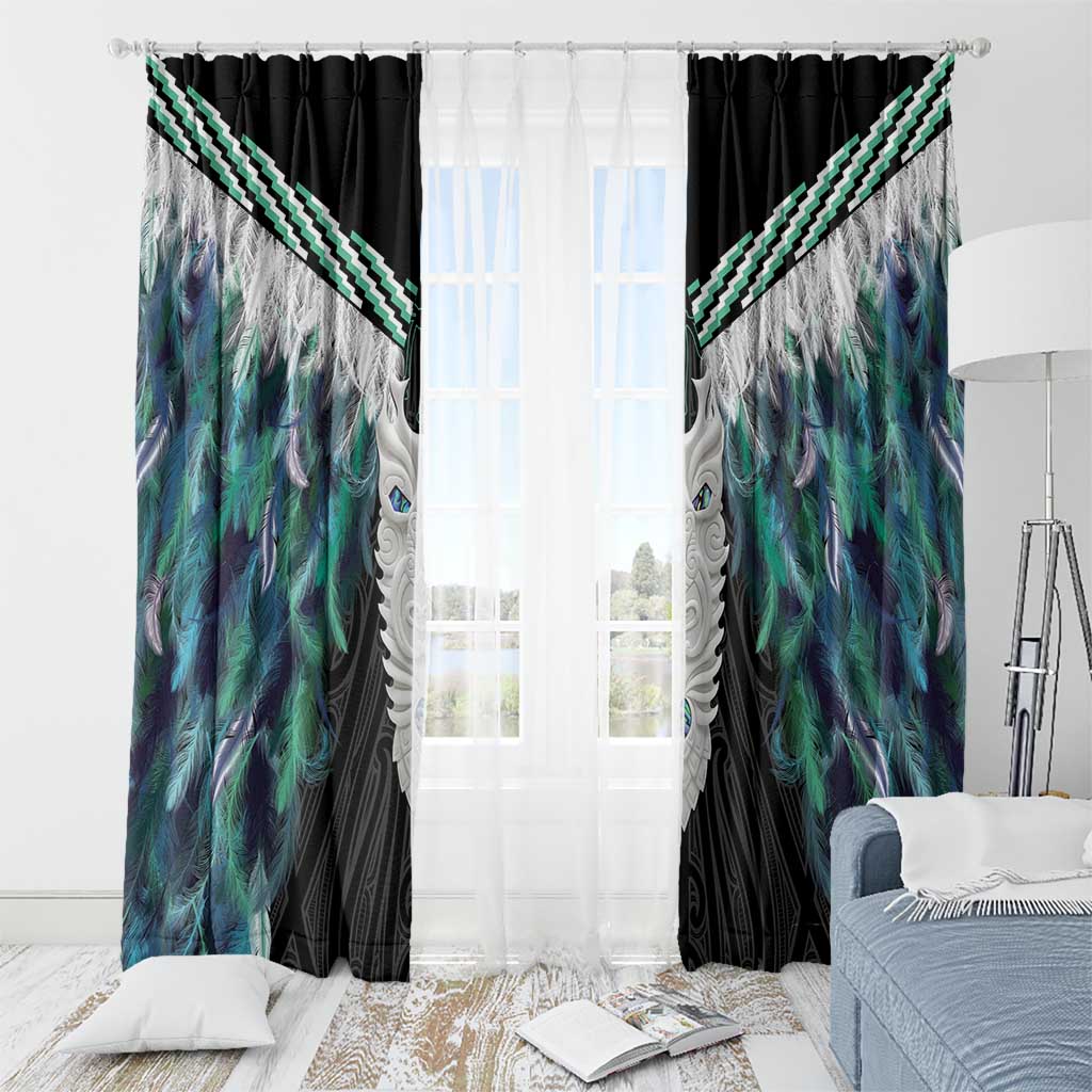 Aotearoa Korowai Motif Window Curtain Maori Tane Poutama