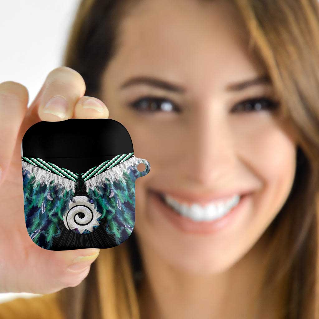 Aotearoa Korowai Motif AirPods Case Maori Koru Poutama - Polynesian Pride