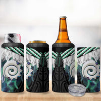 Aotearoa Korowai Motif 4 in 1 Can Cooler Tumbler Maori Koru Poutama