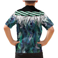 Aotearoa Korowai Motif Family Matching Mermaid Dress and Hawaiian Shirt Maori Koru Poutama LT14 - Polynesian Pride