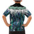 Aotearoa Korowai Motif Family Matching Mermaid Dress and Hawaiian Shirt Maori Koru Poutama
