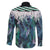 Aotearoa Korowai Motif Family Matching Mermaid Dress and Hawaiian Shirt Maori Koru Poutama