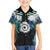 Aotearoa Korowai Motif Family Matching Off Shoulder Short Dress and Hawaiian Shirt Maori Koru Poutama