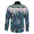 Aotearoa Korowai Motif Family Matching Short Sleeve Bodycon Dress and Hawaiian Shirt Maori Koru Poutama