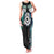 Aotearoa Korowai Motif Family Matching Tank Maxi Dress and Hawaiian Shirt Maori Koru Poutama