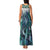 Aotearoa Korowai Motif Family Matching Tank Maxi Dress and Hawaiian Shirt Maori Koru Poutama