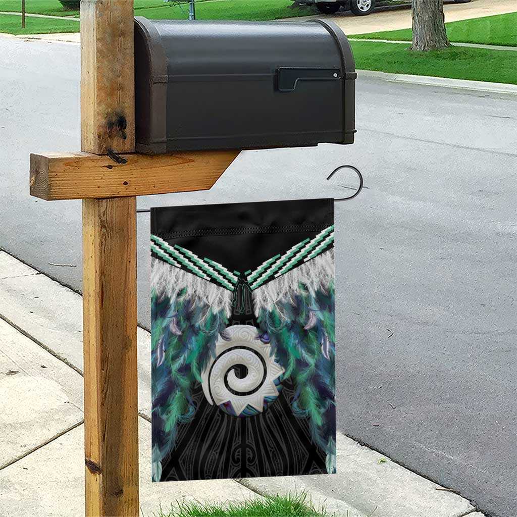 Aotearoa Korowai Motif Garden Flag Maori Koru Poutama