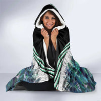 Aotearoa Korowai Motif Hooded Blanket Maori Koru Poutama LT14 - Polynesian Pride