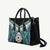 Aotearoa Korowai Motif Leather Bag Maori Koru Poutama - Polynesian Pride