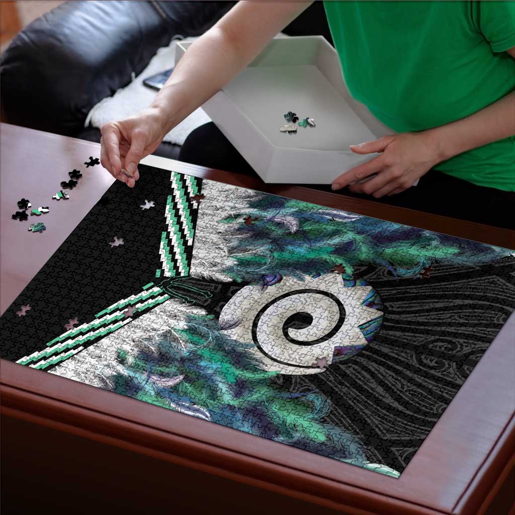 Aotearoa Korowai Motif Puzzle Maori Koru Poutama LT14 - Polynesian Pride