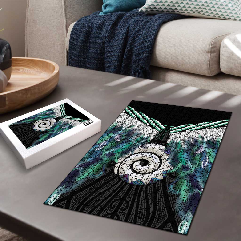 Aotearoa Korowai Motif Puzzle Maori Koru Poutama LT14 - Polynesian Pride