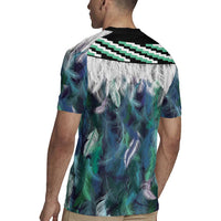 Aotearoa Korowai Motif Rugby Jersey Maori Koru Poutama LT14 - Polynesian Pride