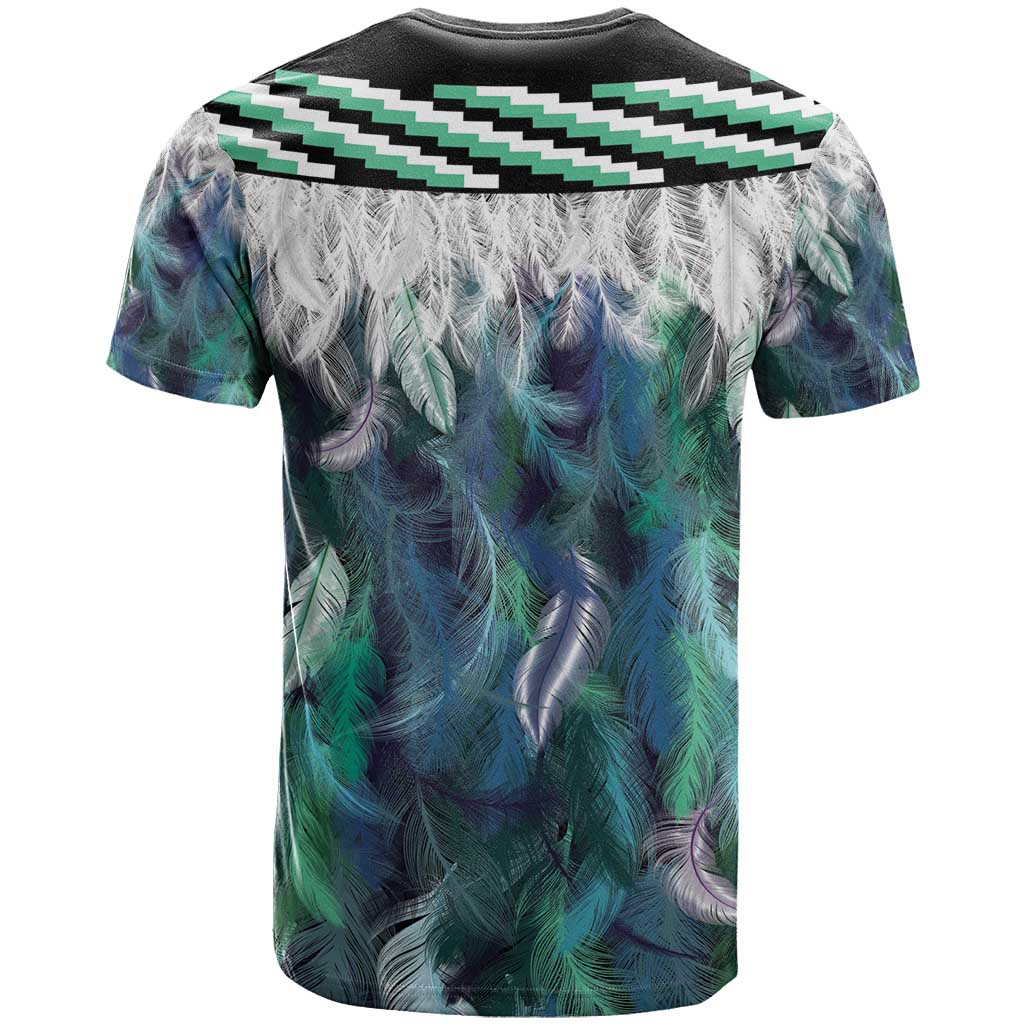 Aotearoa Korowai Motif T Shirt Maori Koru Poutama