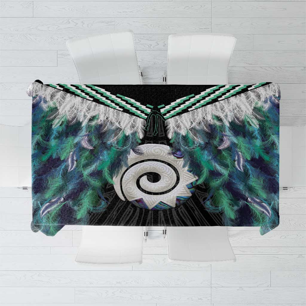 Aotearoa Korowai Motif Tablecloth Maori Koru Poutama