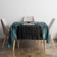 Aotearoa Korowai Motif Tablecloth Maori Koru Poutama