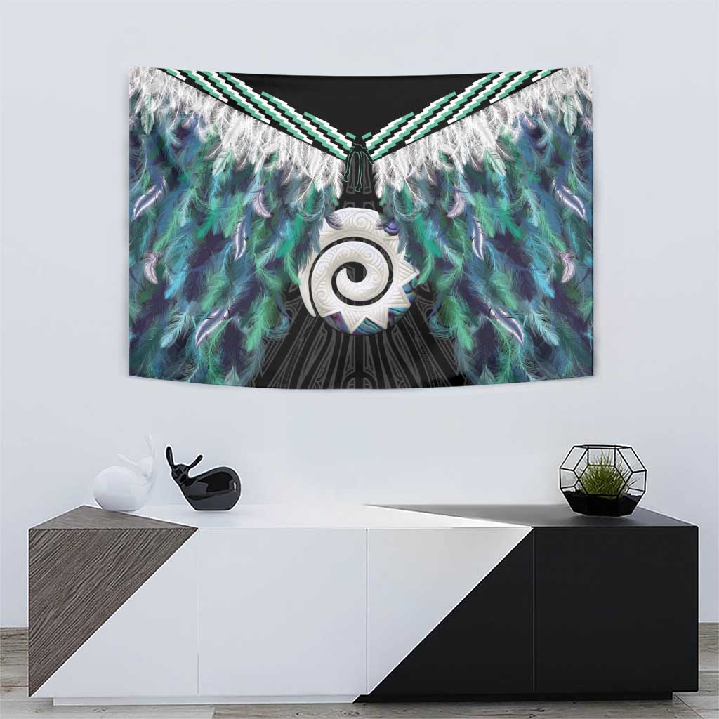 Aotearoa Korowai Motif Tapestry Maori Koru Poutama