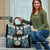 Aotearoa Korowai Motif Travel Bag Maori Koru Poutama - Polynesian Pride