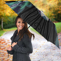 Aotearoa Korowai Motif Umbrella Maori Koru Poutama - Polynesian Pride