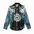 Aotearoa Korowai Motif Women Casual Shirt Maori Koru Poutama