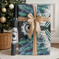 Aotearoa Korowai Motif Wrapping Paper Maori Koru Poutama - Polynesian Pride