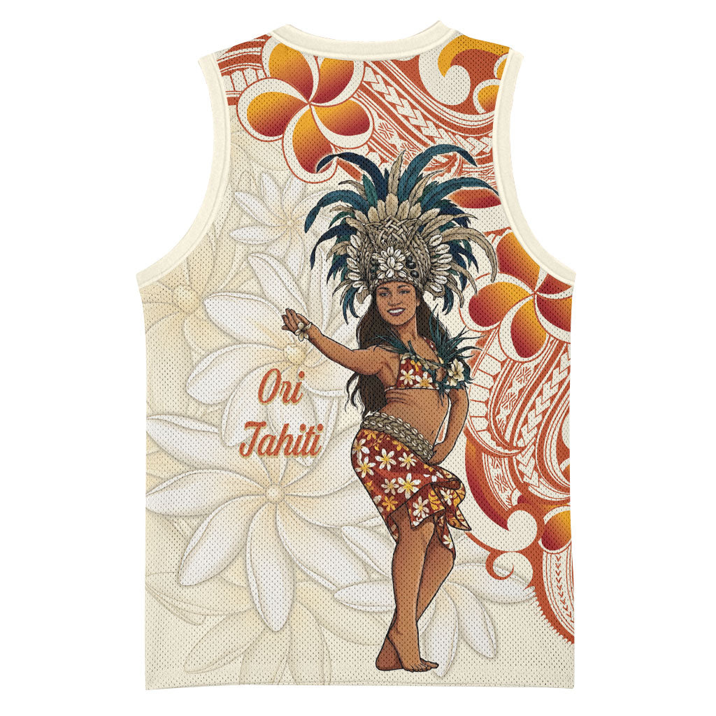 Heiva i Tahiti Basketball Jersey Ori Tahitian Dance Tiare Maori
