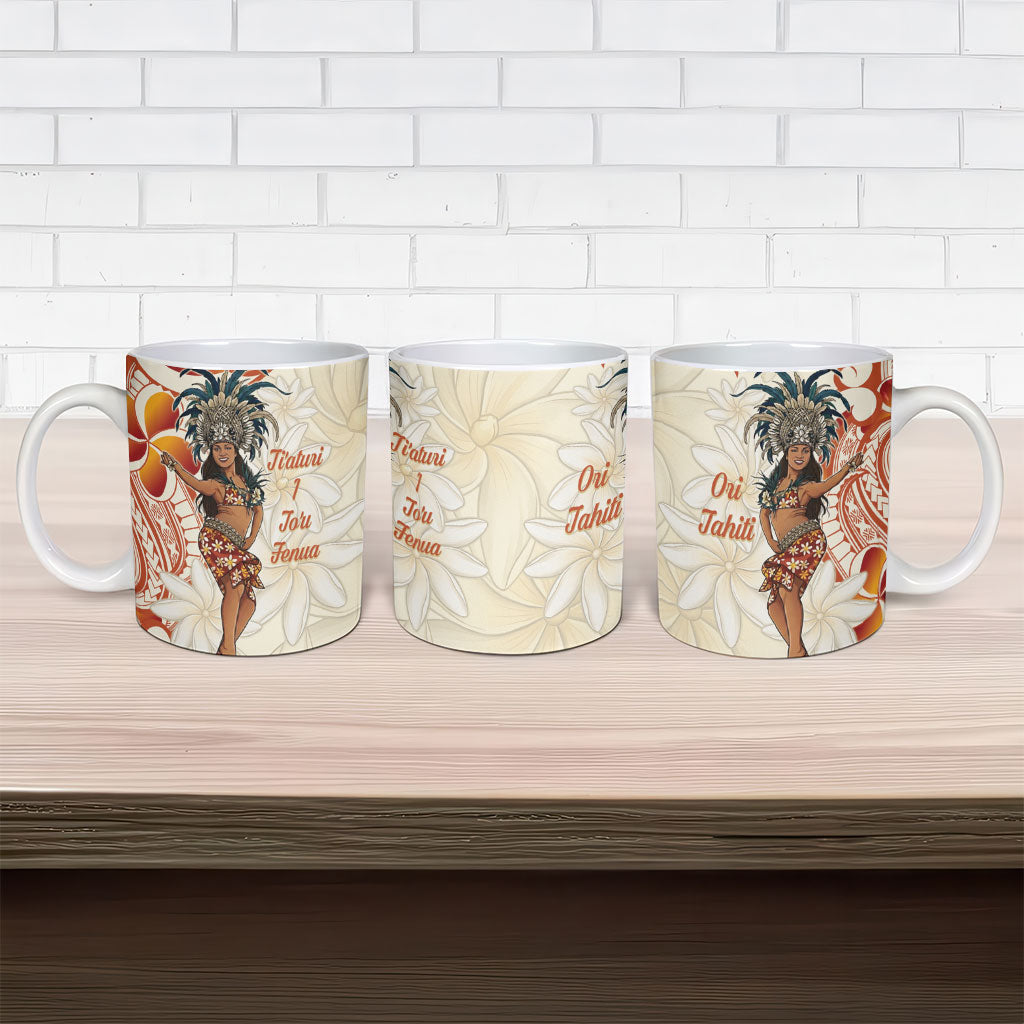 Heiva i Tahiti Ceramic Mug Ori Tahitian Dance Tiare Maori